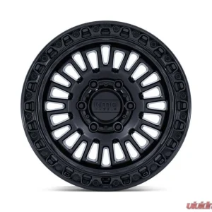 KMC Wheels KM554 Aztec Wheel 17x8.5 6x139.7 0mm Matte Black w/Gloss Black Lip - Image 3