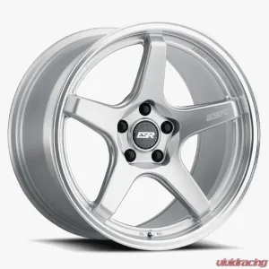 ESR Wheels AP5C Wheel 18x8.5 5x114.3 +30 Hyper Silver Machined Lip - Image 1