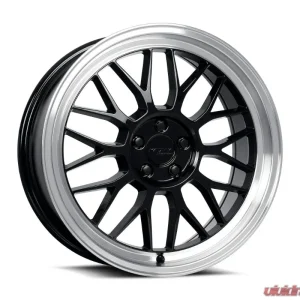 Katana Racing Wheels KR06 Wheel 18x8 5x114.3 40mm Glossy Black Machined Lip - Image 1