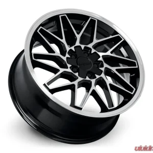Katana Racing Wheels KR09 Wheel 18x8 5x100|5x114.3 40mm Glossy Black Machined Face - Image 3