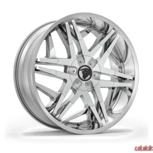 Diablo Turbine Wheel 24x10 Blank 35mm Chrome - Image 1