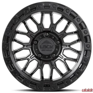 Combat 2163MB Lock Off-Road Wheels 17x9 Black Aluminum for Jeep Wrangler 2007-2018 - Image 2