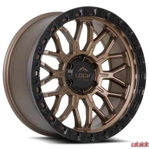 Combat 2169MRMBR Lock Off-Road Wheels 16x9.5" Matte Black for Jeep Wrangler 2007-2018 - Image 1