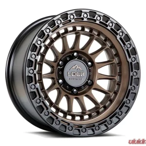 Mojave Lock Off-Road Wheels 78563MRMBR 17x9 Black Aluminum for Jeep Wrangler 2007-2018 - Image 1