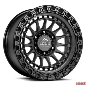 Mojave MOJAVE-7963MGMBR Lock Off-Road Wheels 17x9 Black Aluminum for Jeep Wrangler 2007-2018 - Image 1