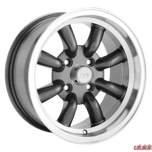 Konig Rewind Graphite w/Machined Lip Wheel 15x7 4x100 40 - Image 1