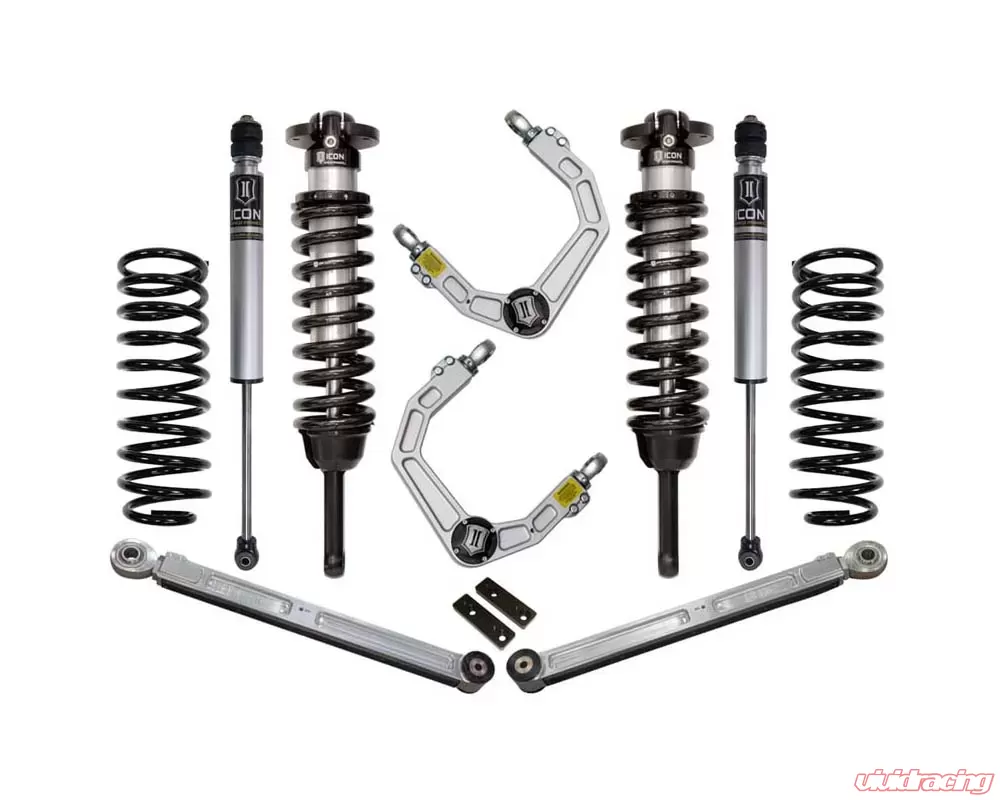 ICON 10-Up Toyota 4Runner/FJ Cruiser 0-3.5″ Lift Stage 3 Suspension System Billet UCA